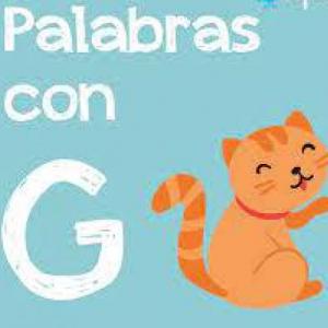 Memorama de  palabras con Gg. 