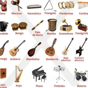 memotest de instrumentos