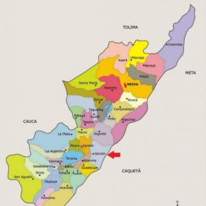 Municipios del departamento del Huila