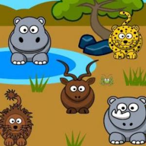 Imagen de portada del videojuego educativo: ANIMALES ALIMENTACIÓN, de la temática Ciencias