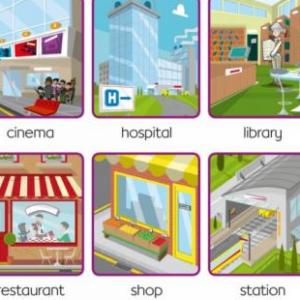 Portada del juego Places in Town – Idiomas