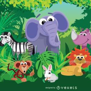 BUSCAMOS ANIMALES EN LA JUNGLA