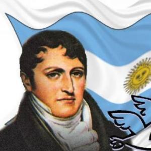 Imagen de portada del videojuego educativo: Manuel Belgrano-bandera, de la temática Historia
