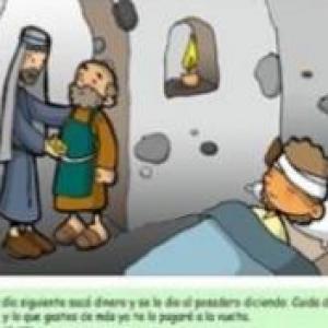 Imagen de portada del videojuego educativo: BUEN SAMARITANO, de la temática Religión