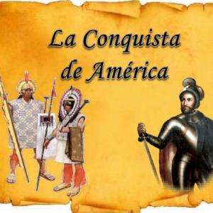 Imagen de portada del videojuego educativo: COLONIZACIÓN Y CONQUISTA DE AMÉRICA, de la temática Historia