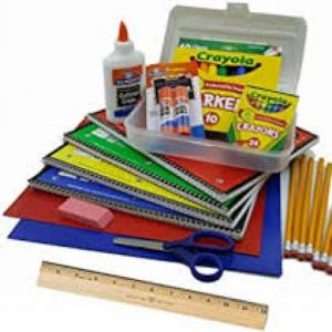 Imagen de portada del videojuego educativo: school supplies, de la temática Idiomas