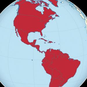 Imagen de portada del videojuego educativo: PAÍSES DE AMÉRICA, de la temática Geografía
