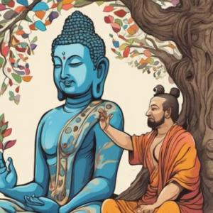 Imagen de portada del videojuego educativo: El llamado de Buda, de la temática Historia