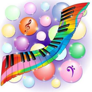 "Tocando los instrumentos musicales"