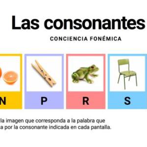 Asociando consonante con imagen