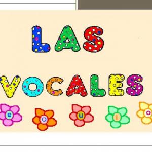 Imagen de portada del videojuego educativo: MIS VOCALES, de la temática Lengua