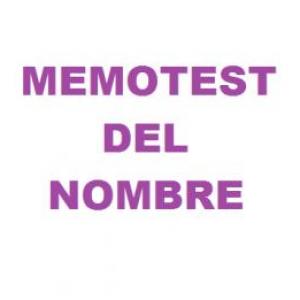 MEMOTEST DEL NOMBRE