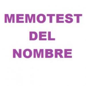 MEMOTEST DEL NOMBRE
