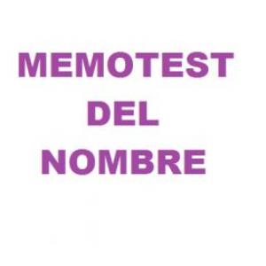 MEMOTEST DEL NOMBRE