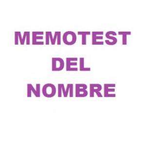 MEMOTEST DEL NOMBRE