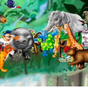 Portada del juego Encontramos animales de la jungla – Lengua