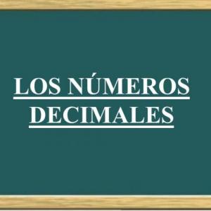 numeros decimales operaciones y problemas