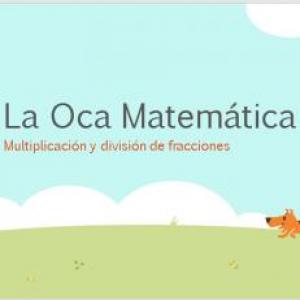 Imagen de portada del videojuego educativo: La Oca Matemática, de la temática Matemáticas