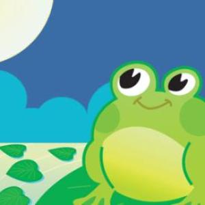 Imagen de portada del videojuego educativo: El sapito y la luna , de la temática Literatura