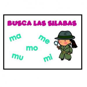 Busca las sílabas: ma-me-mi-mo-mu