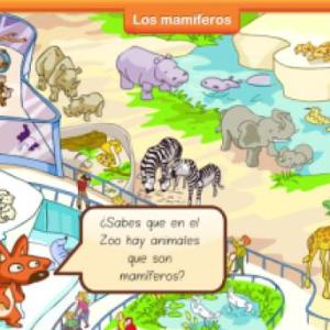 Imagen de portada del videojuego educativo: Animales Mamíferos, de la temática Biología