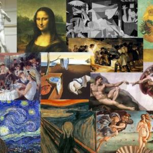 Imagen de portada del videojuego educativo: ¿Cómo se llama esta obra?, de la temática Artes