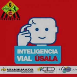 "Mas inteligencia vial menos imprudencia vial" "SI TU VIDA QUIERES EXTNDER, EL CODIGO DE TRANSITO DEBES CONOCER"