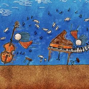 Imagen de portada del videojuego educativo: Instrumentos antiguos, sonido, ruido y eco, de la temática Música