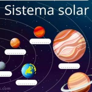 Juego sistema solar memoria targetas