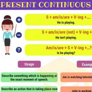 5 A/B Present Continuous