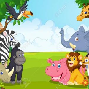 Los animales de la selva.