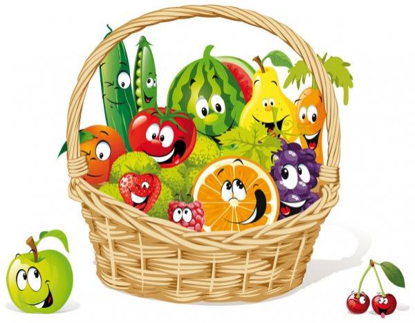 Las frutas divertidas