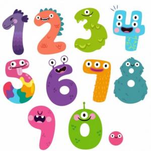 Imagen de portada del videojuego educativo: Juego con los números, de la temática Matemáticas