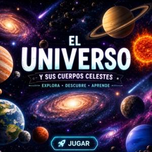 Portada del juego Explorando el universo – Astronomía