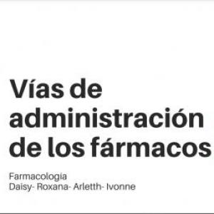 VÍAS DE ADMINISTRACIÓN DE FARMACOS