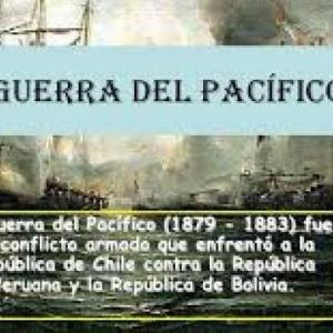 Imagen de portada del videojuego educativo: LA GUERA DEL PACIFICO, de la temática Historia
