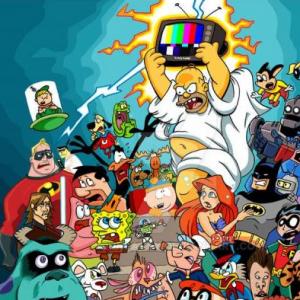 Imagen de portada del videojuego educativo: Dibujos Animados , de la temática Cultura general