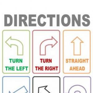 DIRECTION WORDS!!