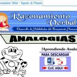 Analogías y una oración eliminada