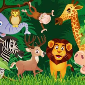 Imagen de portada del videojuego educativo: LA SELVA ANIMADA, de la temática Ciencias