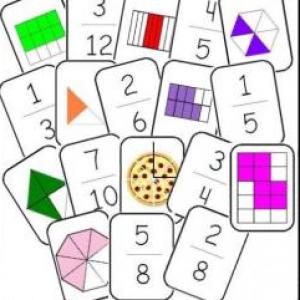 Portada del juego Las fracciones – Matemáticas