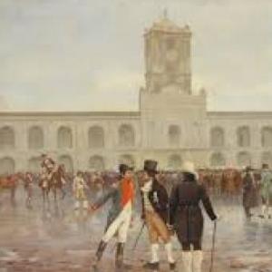 Imagen de portada del videojuego educativo: CAMINO A LA REVOLUCION DE MAYO DE 1810, de la temática Historia