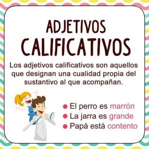 Descubre adjetivos calificativos