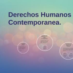 CATEGORÍA DE DERECHOS EN LA ERA CONTEMPORÁNEA.