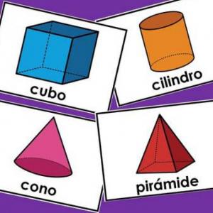 Imagen de portada del videojuego educativo: Figuras Tridimensionales, de la temática Matemáticas