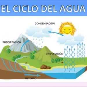 Imagen de portada del videojuego educativo: Trivial Ciclo del Agua, de la temática Ciencias