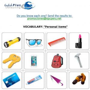 Portada del juego PERSONAL ITEMS – Idiomas