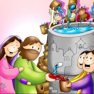 Imagen de portada del videojuego educativo: Bodas de Caná, de la temática Religión