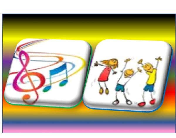 Imagen de portada del videojuego educativo: Música y educación física , de la temática Cultura general