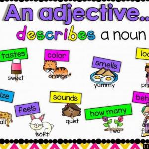 Playing with adjectives